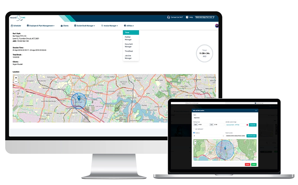 create an accurate employee timesheet and job site manager for your plumbing contracting business